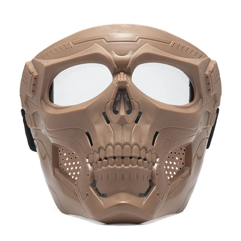 Skull Horror Helmet Mask off Road Motorcycle Goggles Sports Riding Mask Open Motorcycle Helmet Cool Skull Mask with Goggles