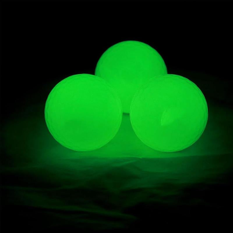 Glow in the Dark Golf Ball, 5 Counts/Set Portable Durable Luminous Golf Ball, Glowing Golf Ball for Night Training, Sports Equipment Supplies for Daily Use