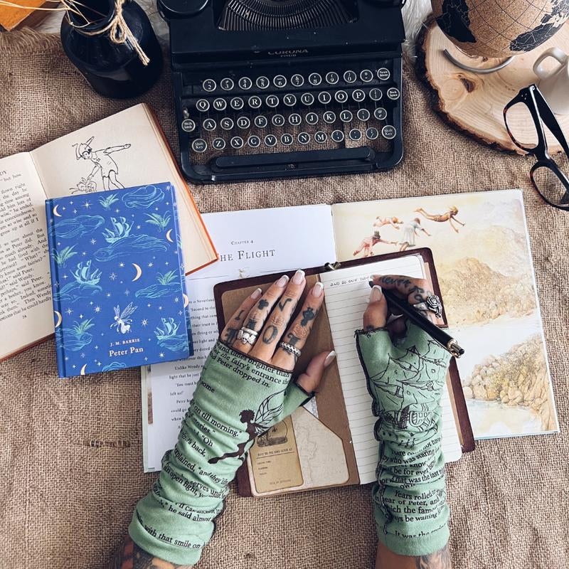 Peter Pan Inspired Writing Gloves