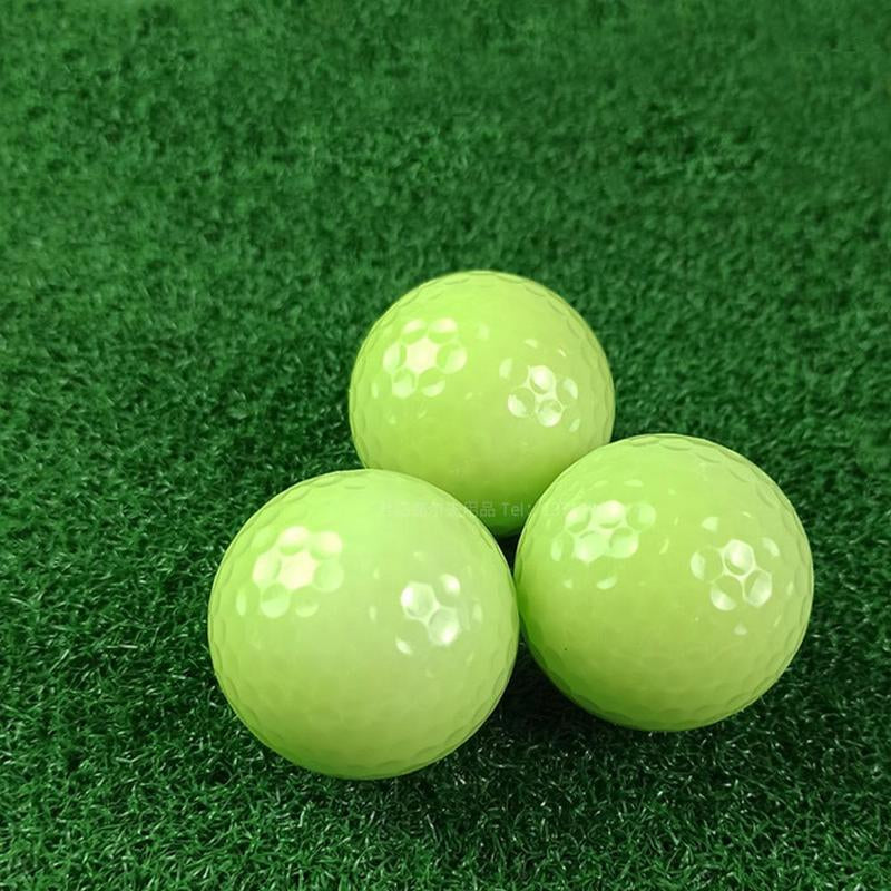 Glow in the Dark Golf Ball, 5 Counts/Set Portable Durable Luminous Golf Ball, Glowing Golf Ball for Night Training, Sports Equipment Supplies for Daily Use