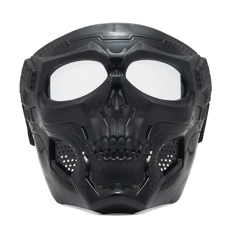 Skull Horror Helmet Mask off Road Motorcycle Goggles Sports Riding Mask Open Motorcycle Helmet Cool Skull Mask with Goggles